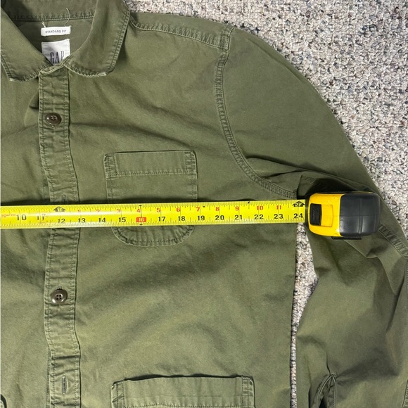 Men’s size large Gap military field army chore overshirt great shape - Picture 2 of 5